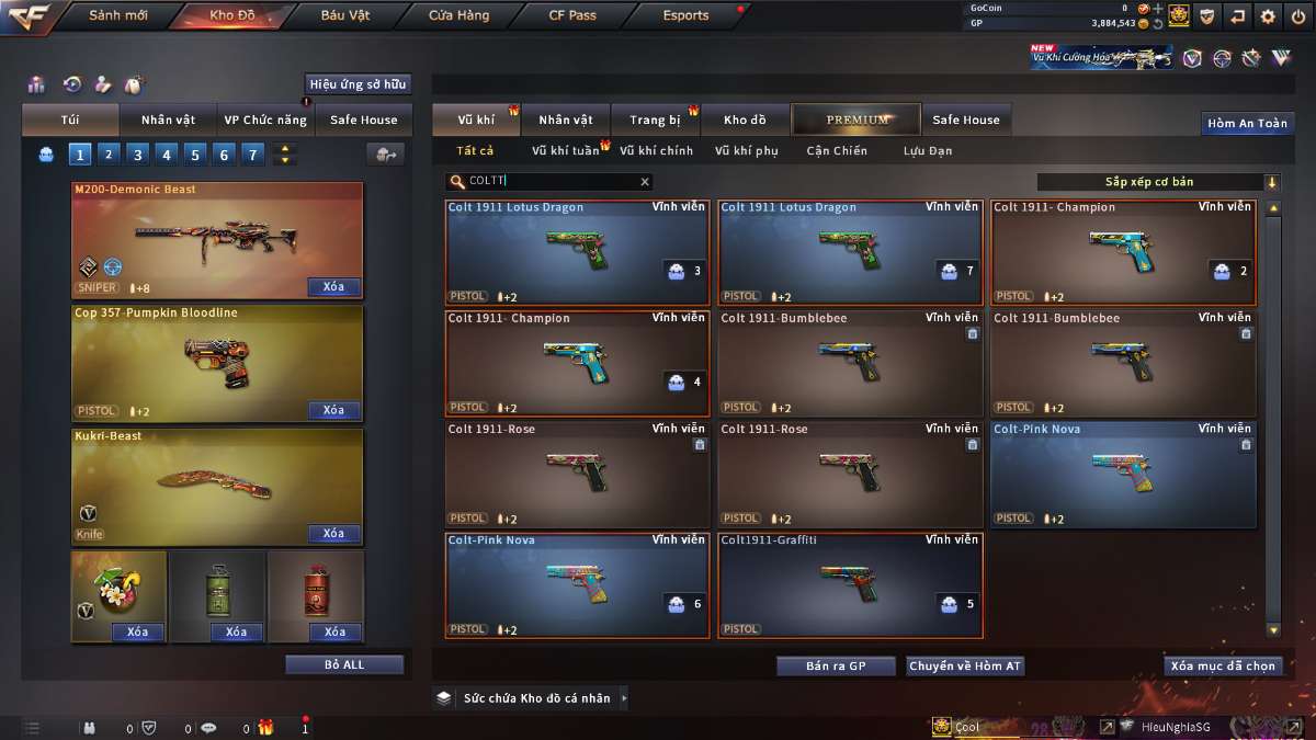 shop acc cf uy tin gia re